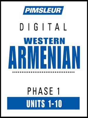 cover image of Pimsleur Armenian (Western) Level 1